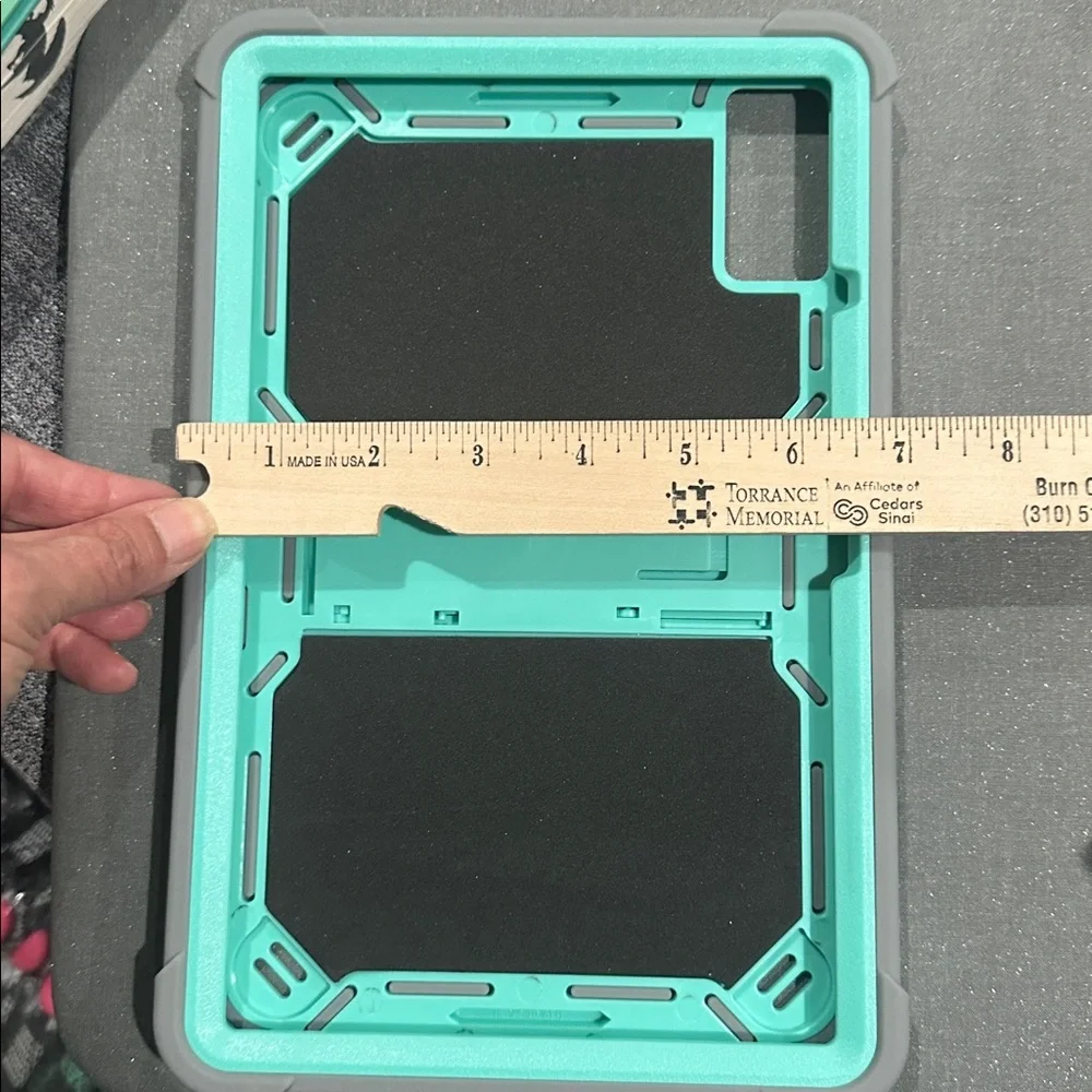 Rugged Teal and Gray Tablet Case